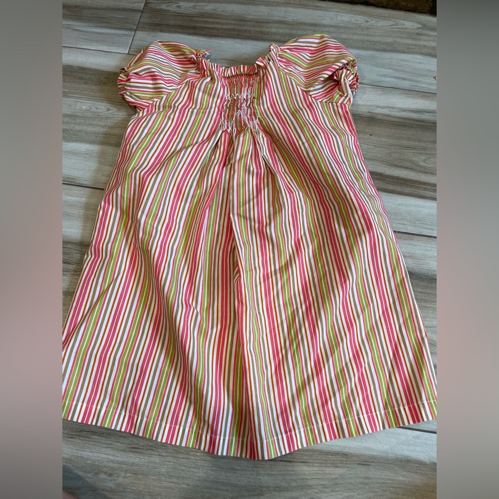 Striped Kids Formal Dress